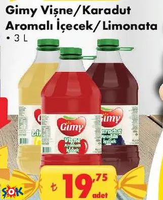 GİMY VİŞNE/KARADUT AROMALI İÇECEK/LİMONATA 3 L